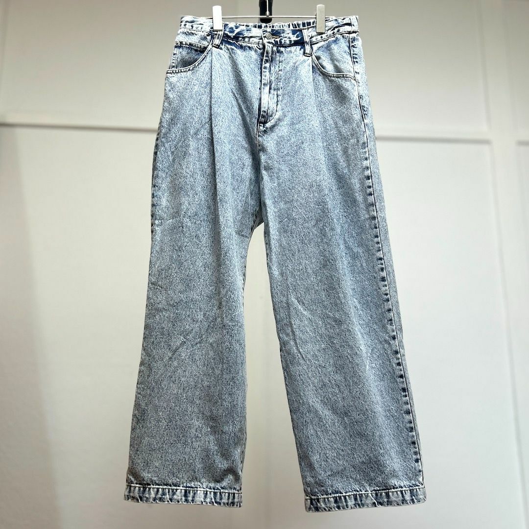 WEGO(ウィゴー)のWEGOウィゴー/ワイドタックデニムWIDE DENIM SLACKS/M メンズのパンツ(デニム/ジーンズ)の商品写真