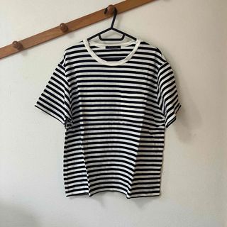 【美品】ボーダー 半袖Tシャツ メンズ M(Tシャツ/カットソー(半袖/袖なし))