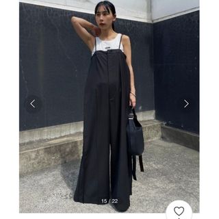 SIDE CUT OFF SUSPENDER PANTS