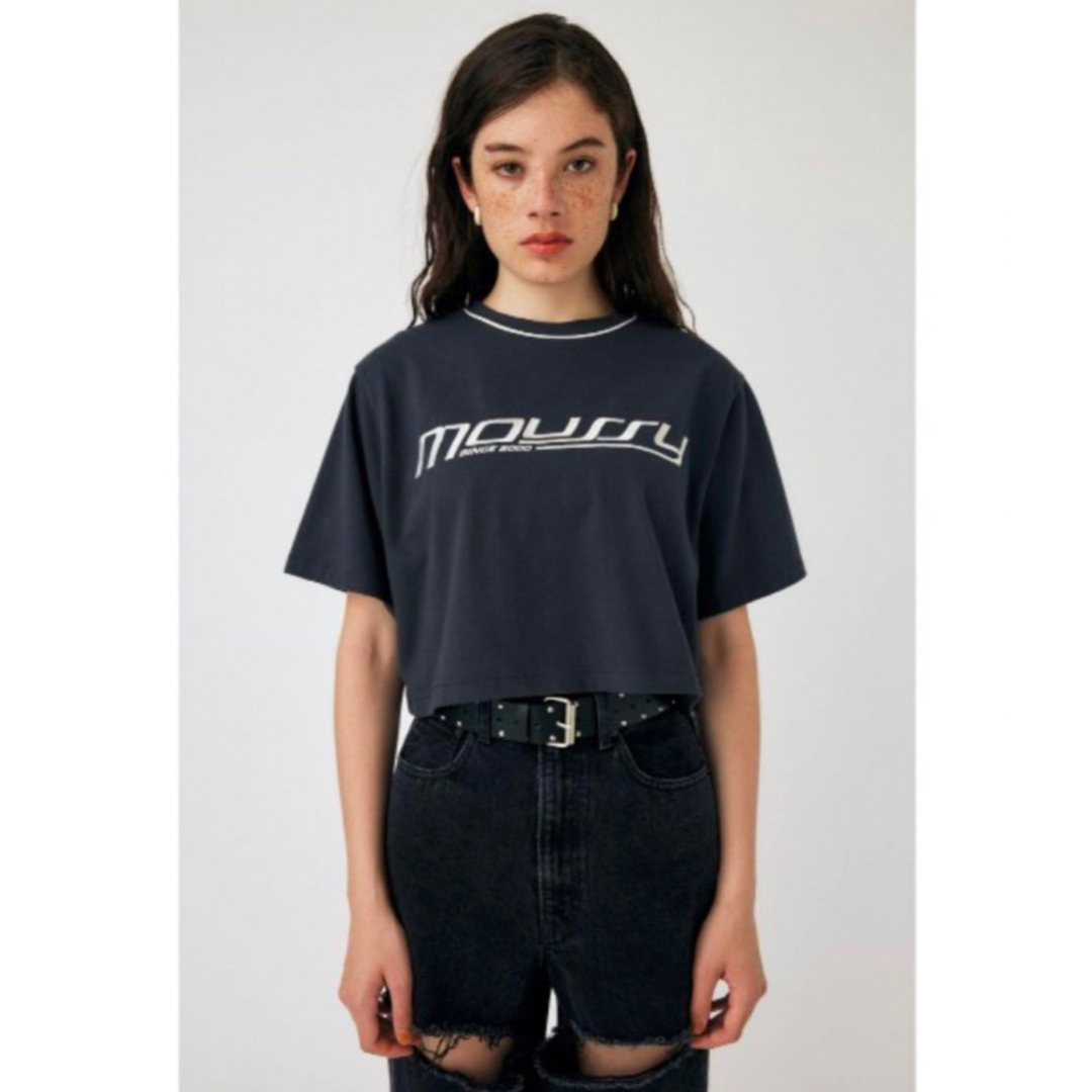 moussy(マウジー)のMOUSSY SPORTY LOGO Tシャツ レディースのトップス(Tシャツ(半袖/袖なし))の商品写真