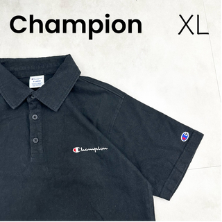 【Champion】チャンピオン XL ポロシャツ 黒