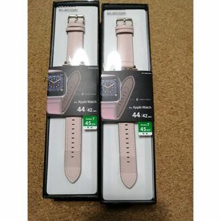 エレコム(ELECOM)の【2本】エレコム Apple Watch 用 アップルウォッチ バンド ピンク(モバイルケース/カバー)