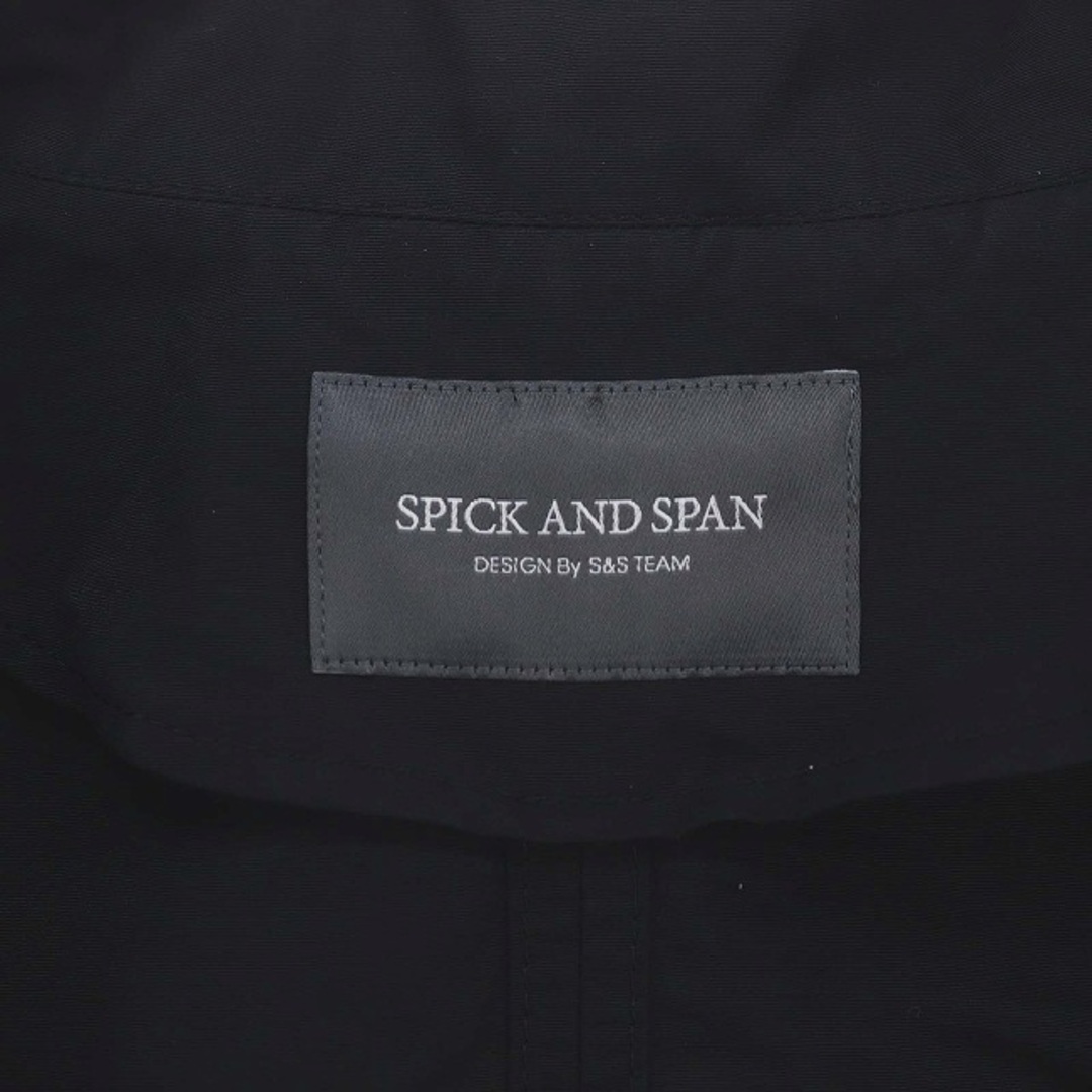 Spick & Span(スピックアンドスパン)のスピック&スパン 綿ナイロン マウンテンパーカー ジャケット 38 黒 ブラック レディースのトップス(パーカー)の商品写真