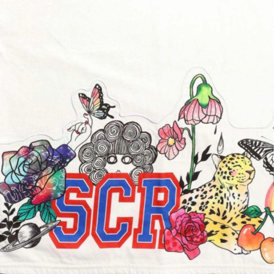 ScoLar(スカラー)のスカラー ScoLar  ロゴとPOPモチーフ裾アップリケプルオーバー レディースのトップス(Tシャツ(半袖/袖なし))の商品写真