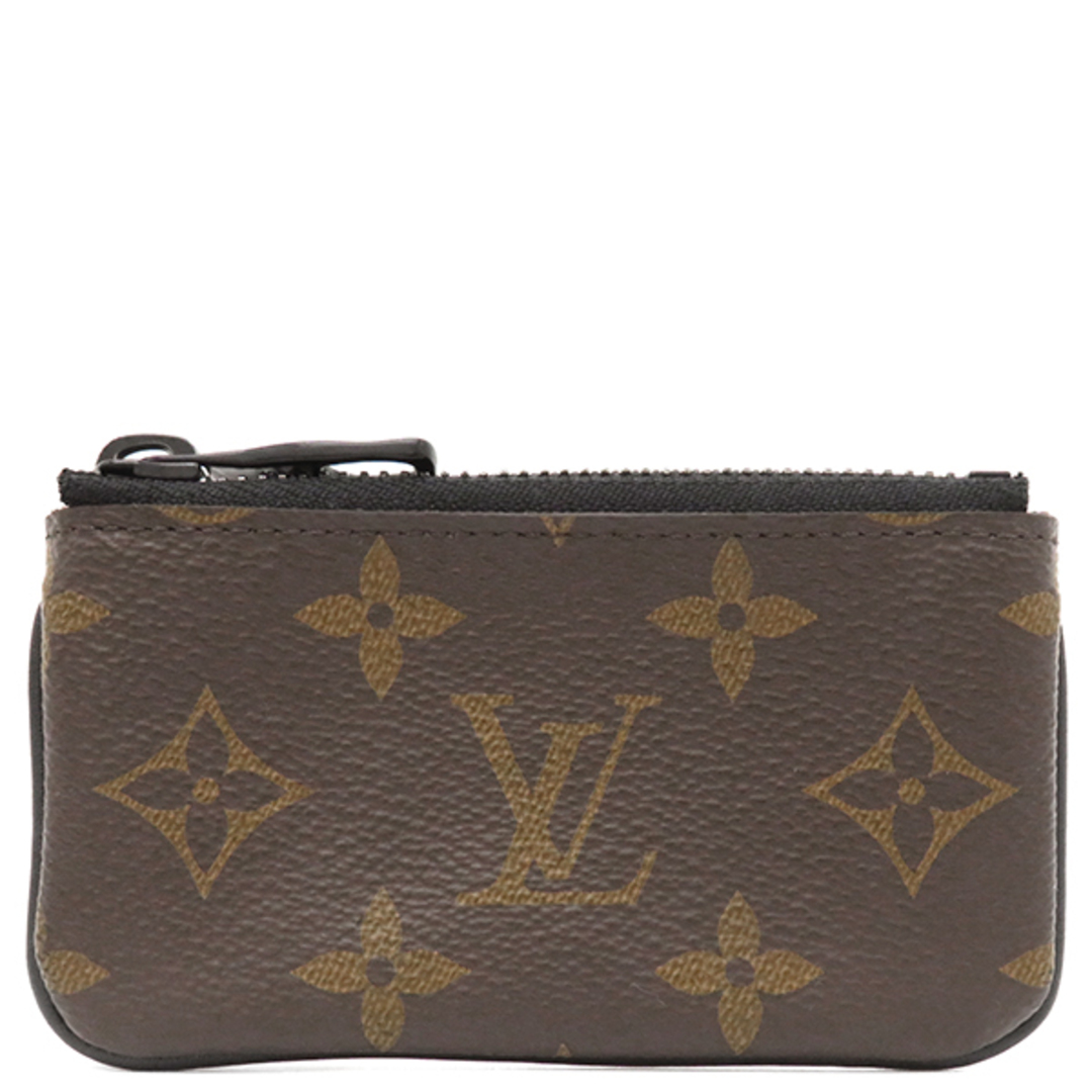 LOUIS VUITTON(ルイヴィトン)のルイヴィトン LOUIS VUITTON コインケース ポシェットクレ ソーラーレイ モノグラムキャンバス モノグラム×オレンジ ブラック金具 ヴァージル アブロー 茶  M44487  TA0149【中古】 メンズのファッション小物(コインケース/小銭入れ)の商品写真