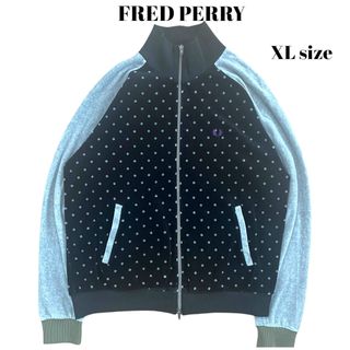 フレッドペリー(FRED PERRY)の00’s FRED PERRY ベロア トラックジャケット ドット ワンポイント(ジャージ)