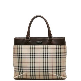 バーバリー(BURBERRY)のバーバリー ノバチェック ハンドバッグ キャンバス レディース BURBERRY 【1-0141536】(ハンドバッグ)