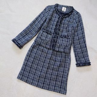 DAKS - 高品質裏地ロゴ【DAKS】美品2点セット*ジャケット&スカート絹25 DAKS - 高品質裏地ロゴ【DAKS】美品2点セット*ジャケット&スカート絹25