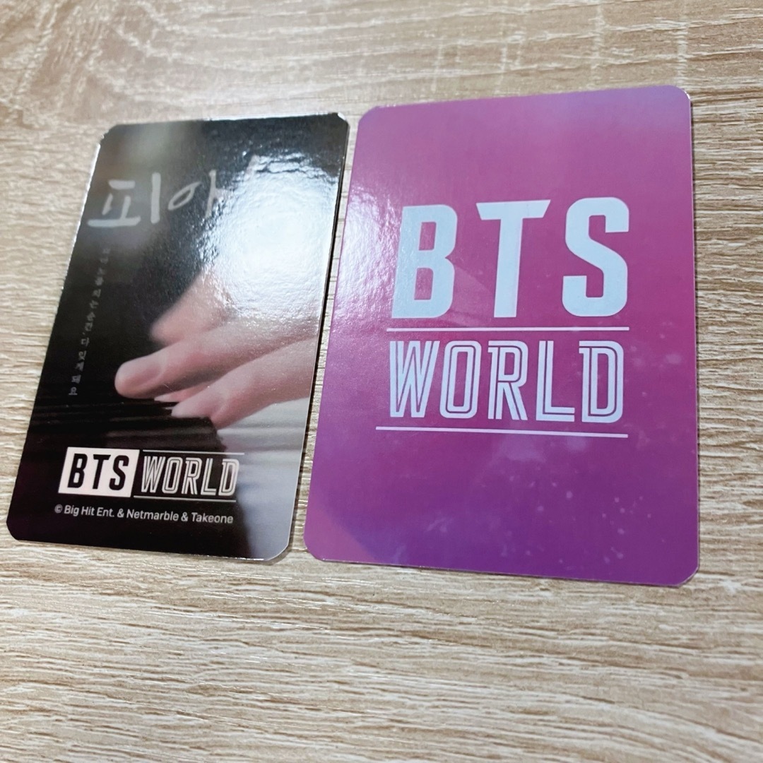 BTS WORLD OST特典 LE 限定版 付属トレカ 2枚セット シュガ エンタメ/ホビーのタレントグッズ(アイドルグッズ)の商品写真