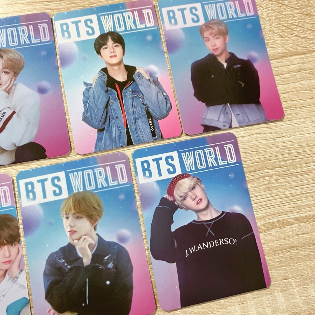 BTS WORLD OST ラゲッジタグ 特典 トレカ 7枚セット エンタメ/ホビーのタレントグッズ(アイドルグッズ)の商品写真