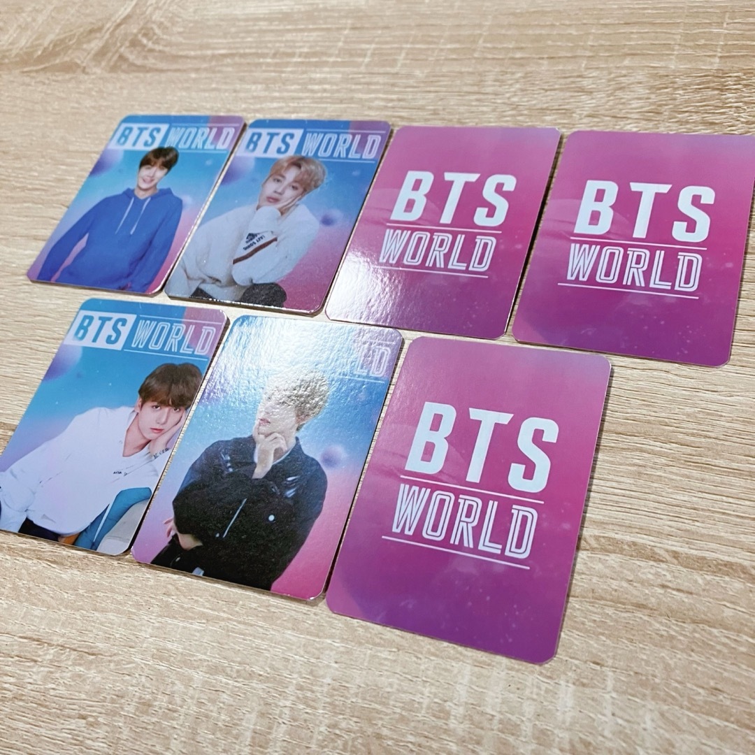 BTS WORLD OST ラゲッジタグ 特典 トレカ 7枚セット エンタメ/ホビーのタレントグッズ(アイドルグッズ)の商品写真