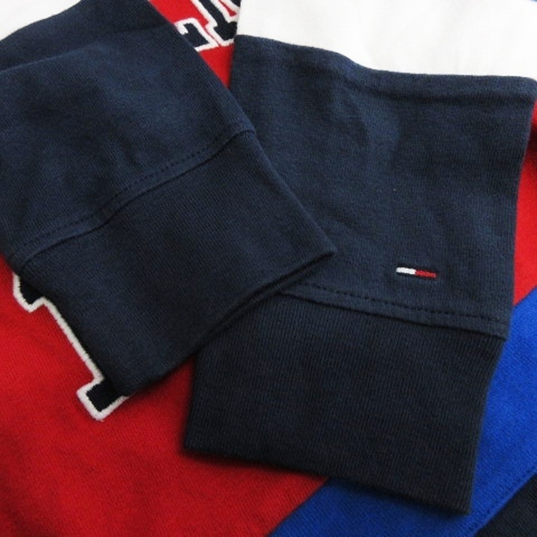 TOMMY(トミー)のトミー ジーンズ ラガーシャツ ラグビー ポロシャツ 長袖 紺 赤 S メンズのトップス(ポロシャツ)の商品写真