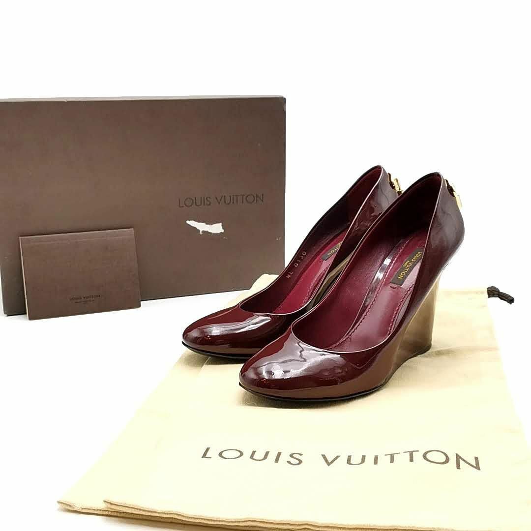 LOUIS VUITTON バーガンディ ハイヒール LOUIS VUITTON バーガンディ ハイヒール
