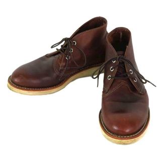 <br>REDWING レッドウイング/チャッカブーツ ブラウン/3141/7.5/メンズスシューズ/ABランク/81【中古】(ブーツ)