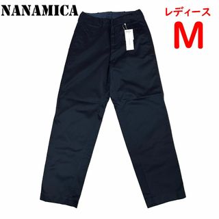 nanamica - 新品　レディースMサイズ　ナナミカ　ワイドチノパンツ　ネイビー　日本製