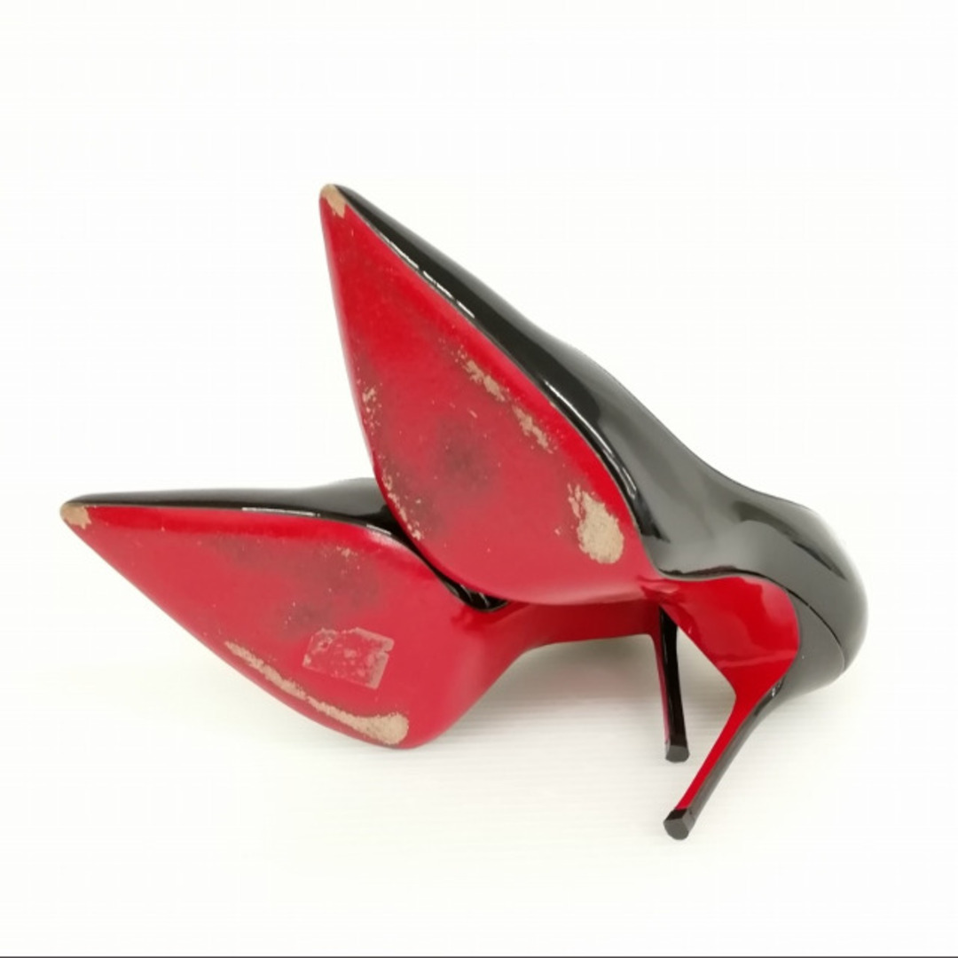 Christian Louboutin(クリスチャンルブタン)のKATE 100 PATENT ケイト パテント パンプス 美品 36 ブラック レディースの靴/シューズ(ハイヒール/パンプス)の商品写真