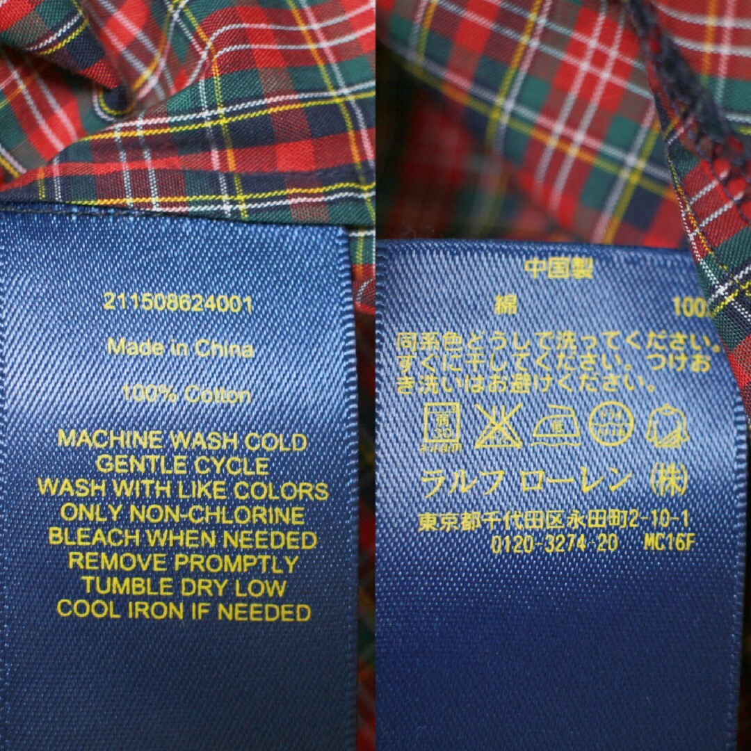 Ralph Lauren(ラルフローレン)のRalph Lauren check dress 155/84A レディースのワンピース(ひざ丈ワンピース)の商品写真