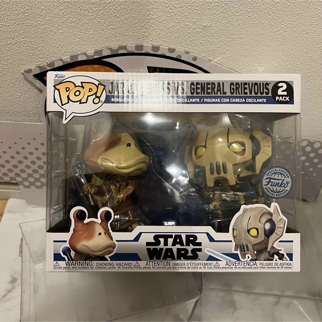 Disney(ディズニー)のFUNKO POP!  SW ジャージャー ビンクスvs グリーヴァス将軍 エンタメ/ホビーのフィギュア(SF/ファンタジー/ホラー)の商品写真