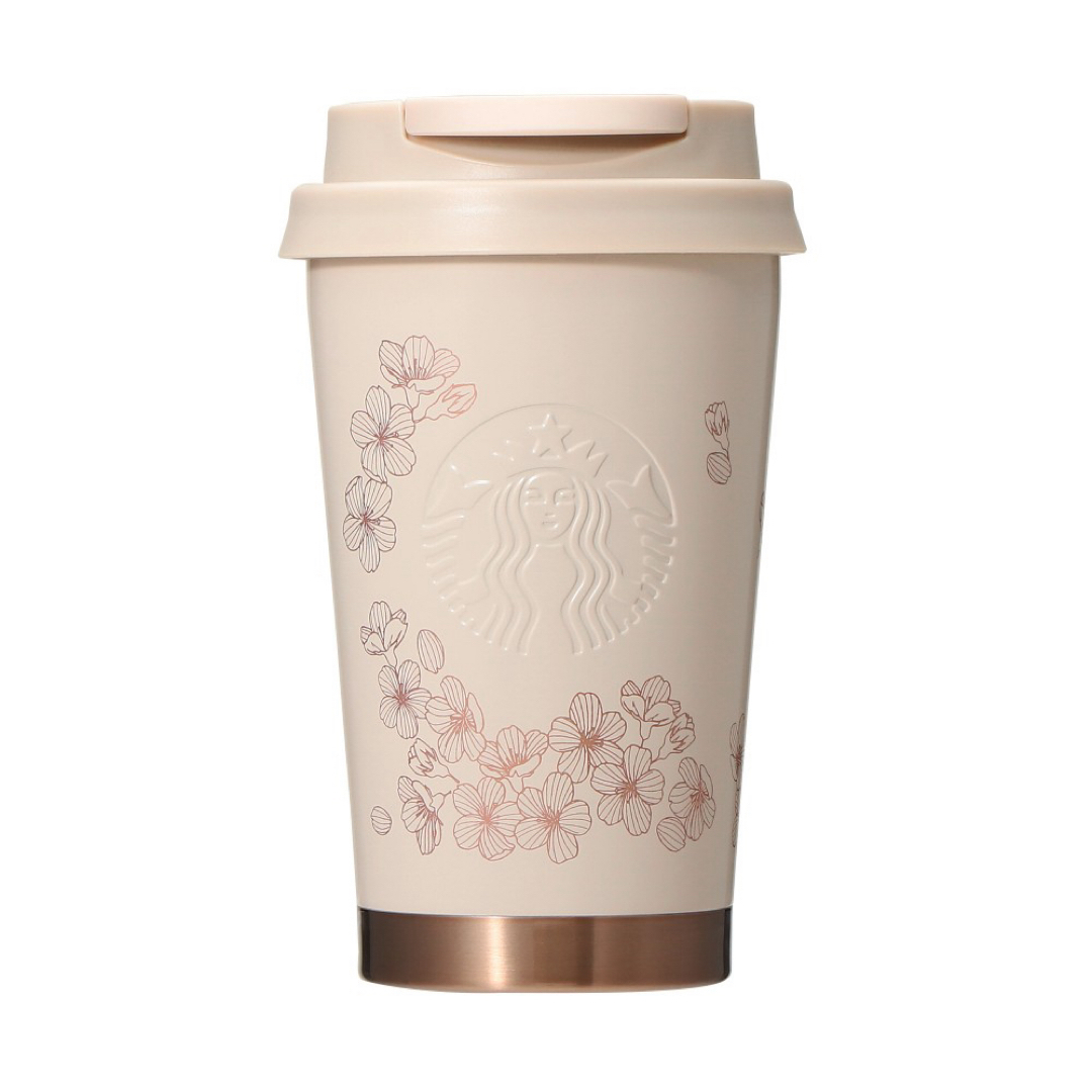 Starbucks(スターバックス)のスターバックスSAKURA2024ステンレス TOGOロゴタンブラーグレース インテリア/住まい/日用品のキッチン/食器(タンブラー)の商品写真