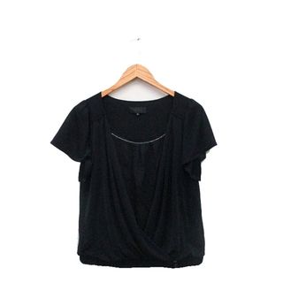 アンタイトル(UNTITLED)のアンタイトル カットソー Tシャツ カシュクール シンプル 4 ネイビー 紺(カットソー(半袖/袖なし))