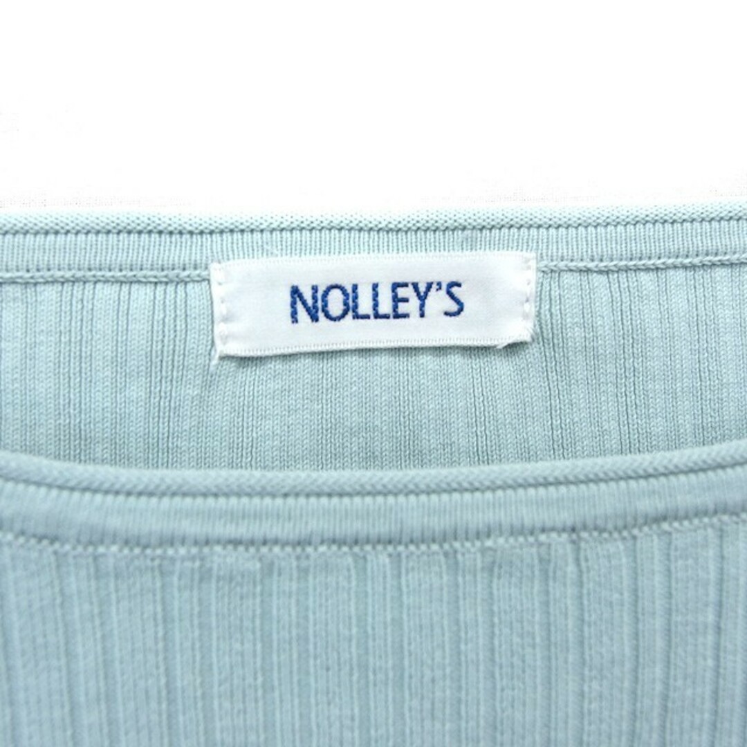 NOLLEY'S(ノーリーズ)のノーリーズ カットソー ラグランスリーブ リブ コットン 綿 長袖 38  レディースのトップス(カットソー(長袖/七分))の商品写真