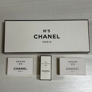 シャネル(CHANEL)のCHANEL SAVON No.5 パリス 石鹸　オードゥトワレット　3点セット(ボディソープ/石鹸)