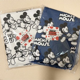 ミッキーマウス(ミッキーマウス)のミッキーマウス　スポーツタオル★白青セット(タオル/バス用品)