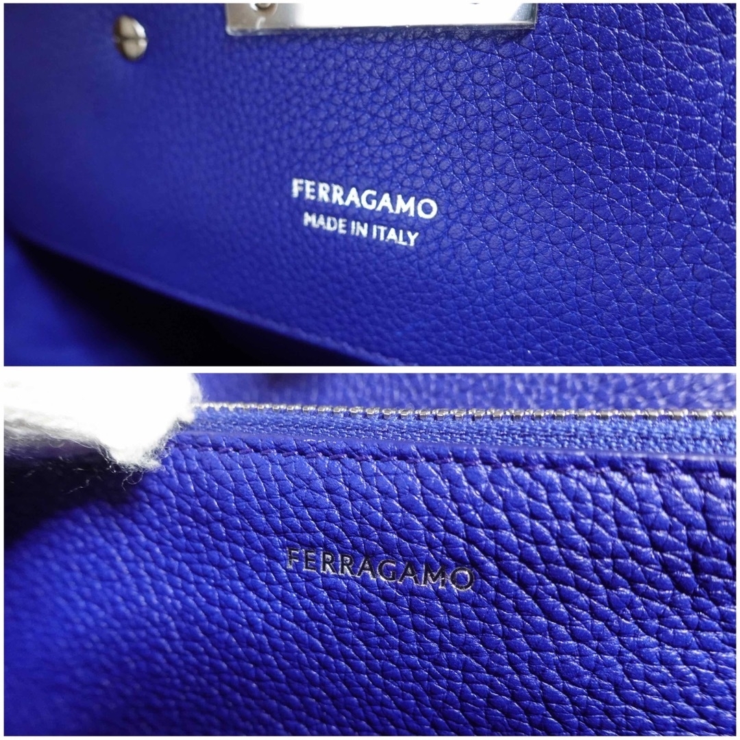 Salvatore Ferragamo(サルヴァトーレフェラガモ)の【ほぼ未使用品】フェラガモ　スタジオ　ソフトバッグ　ハンドバッグ　ガンチーニ レディースのバッグ(ハンドバッグ)の商品写真