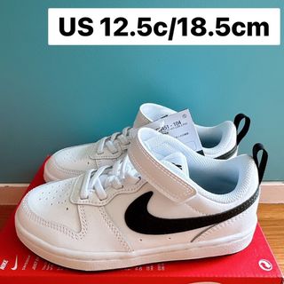 ナイキ(NIKE)の【新品/18.5】NIKE COURT BOROUGH LOW 2 (PSV)(スニーカー)