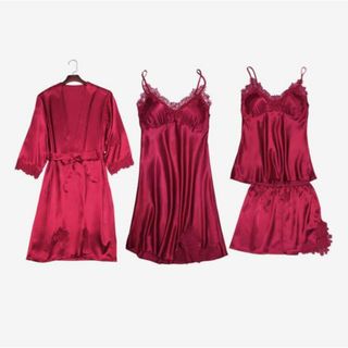 【並行輸入】ナイトウェア 4点セット nightwear929l4(パジャマ)