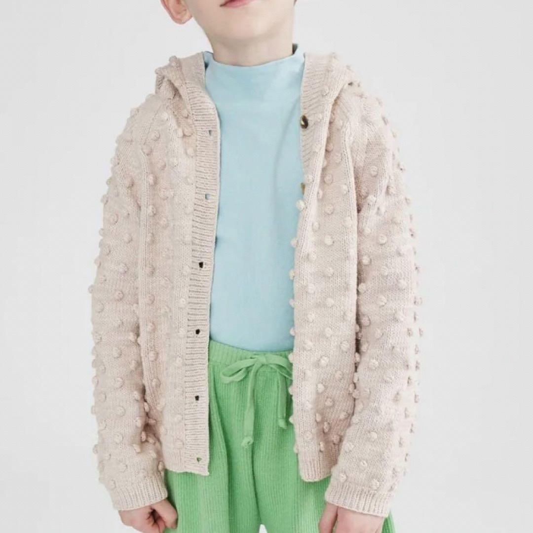 Misha & Puff(ミーシャアンドパフ)のmisha and puff hooded popcorn cardigan キッズ/ベビー/マタニティのキッズ服女の子用(90cm~)(カーディガン)の商品写真