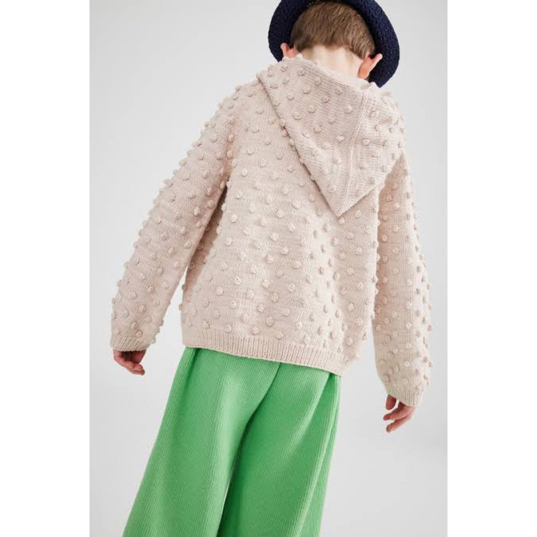 Misha & Puff(ミーシャアンドパフ)のmisha and puff hooded popcorn cardigan キッズ/ベビー/マタニティのキッズ服女の子用(90cm~)(カーディガン)の商品写真