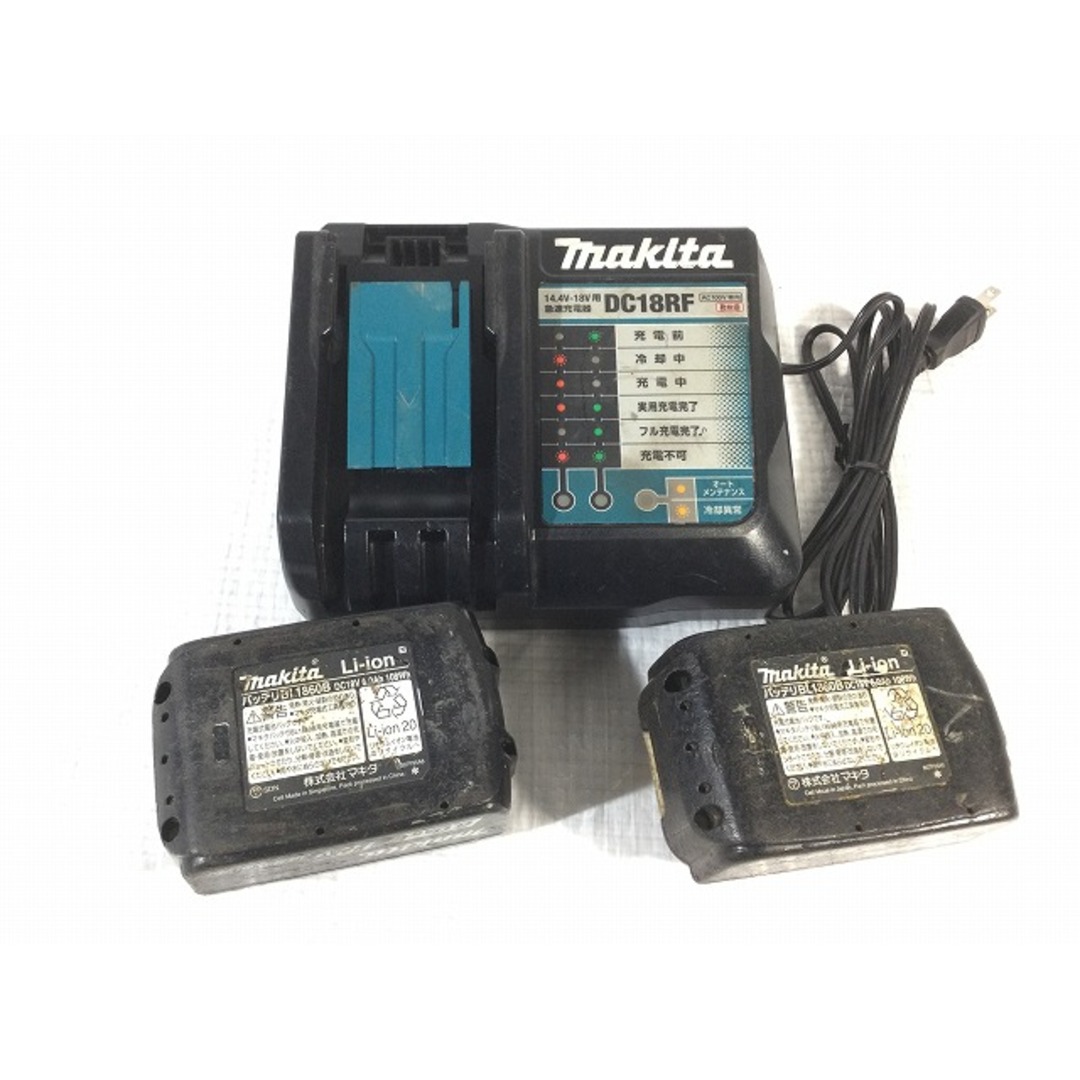 Makita(マキタ)の☆中古品☆ makita マキタ 18V 充電式インパクトレンチ TW300DRGX 青/ブルー バッテリー2個(18V 6.0Ah) 充電器＋ケース付き 87389 自動車/バイクのバイク(工具)の商品写真