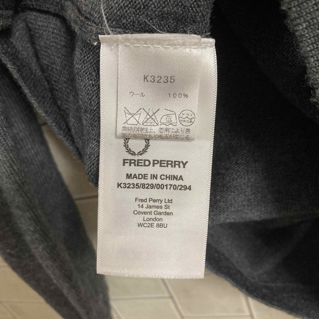 FRED PERRY(フレッドペリー)のフレッドペリー⭐️ハーフジップアップ⭐️後ろポケット⭐️ウール100%⭐️ メンズのトップス(ニット/セーター)の商品写真