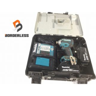 マキタ(Makita)の☆中古品☆ makita マキタ 18V 充電式インパクトドライバー TD171DRGX 青/ブルー バッテリー2個(6.0Ah) 充電器＋ケース 87541(工具)