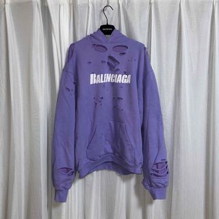 バレンシアガ(Balenciaga)の【希少】BALENCIAGA デストロイ　パーカー(パーカー)