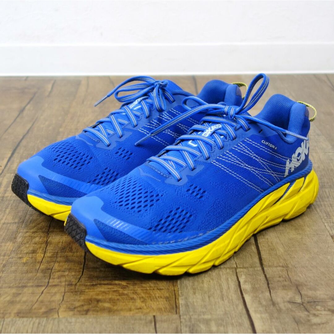 ホカ オネオネ HOKA ONE ONE CLIFTON 6 WIDE クリフトン6 ワイド 26.5cm ランニング シューズ スニーカー 靴 アウトドア メンズの靴/シューズ(スニーカー)の商品写真