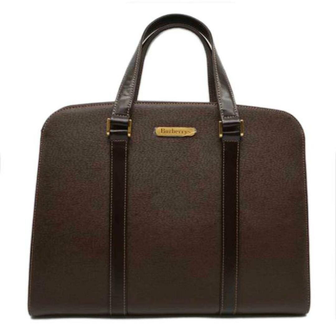 Burberrys バーバリー/ノバチェックレザートート/ブラウン/0Z 335 CF 54/ブランドバック/Aランク/89【中古】