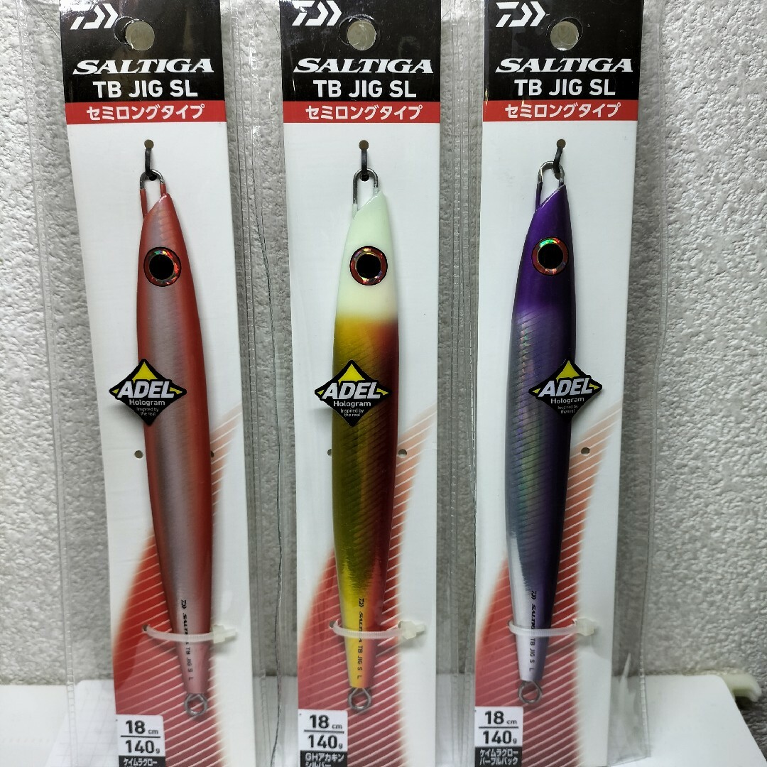 DAIWA(ダイワ)のDAIWA ダイワ ソルティガ TB JIG SL 140g  ３カラーセット スポーツ/アウトドアのフィッシング(ルアー用品)の商品写真