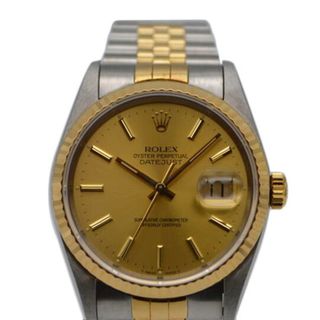 ROLEX ロレックス/デイトジャスト/シャンパンゴールド/16233/X62**********/Aランク/89【中古】(腕時計(アナログ))