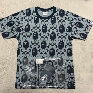 アベイシングエイプ(A BATHING APE)のAPE BAPE KAWS COACH 総柄　tee tシャツ　コーチ(Tシャツ/カットソー(半袖/袖なし))