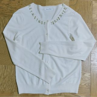 ルーデルー(Rew de Rew)の【中古】カーディガン ホワイト ルーデルー サイズM 中国製(カーディガン)