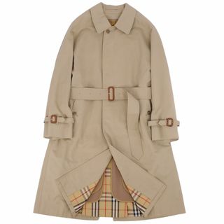 バーバリー(BURBERRY)の美品 Vintage バーバリー Burberrys 一枚袖 シングル ステンカラーコート バルマカーン ライナー付きアウター メンズ 92-170(M相当) ベージュ(ステンカラーコート)