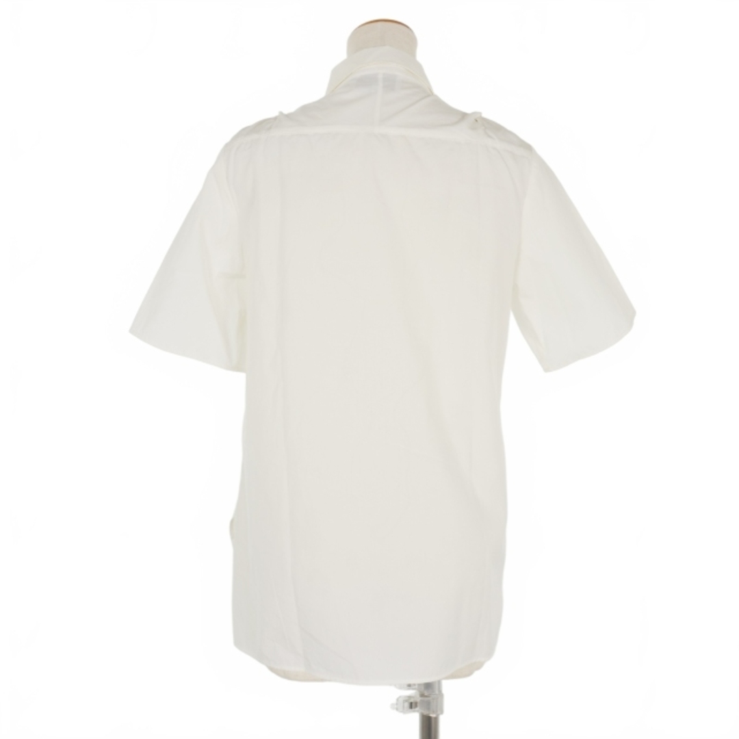 3.1 Phillip Lim(スリーワンフィリップリム)の3.1 フィリップリム ショルダーリボン 半袖シャツ ブラウス 比翼 0 白 レディースのトップス(シャツ/ブラウス(半袖/袖なし))の商品写真