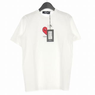 ディースクエアード(DSQUARED2)のディースクエアード 22SS ハートプリント Tシャツ カットソー XS 白(Tシャツ(半袖/袖なし))