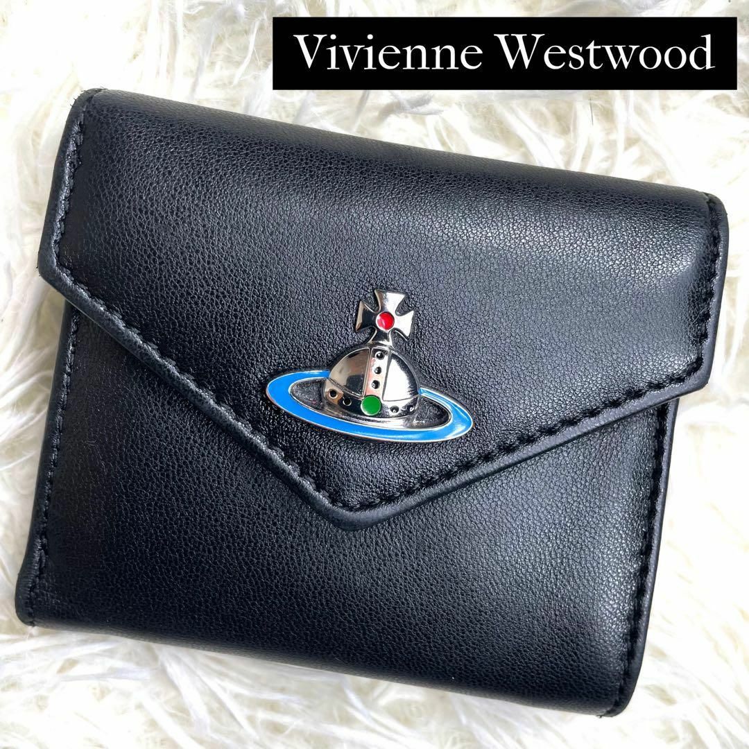 Vivienne Westwood(ヴィヴィアンウエストウッド)の⋟美品⋞ / ヴィヴィアンウエストウッド エマオーブコンパクトレターウォレット レディースのファッション小物(財布)の商品写真