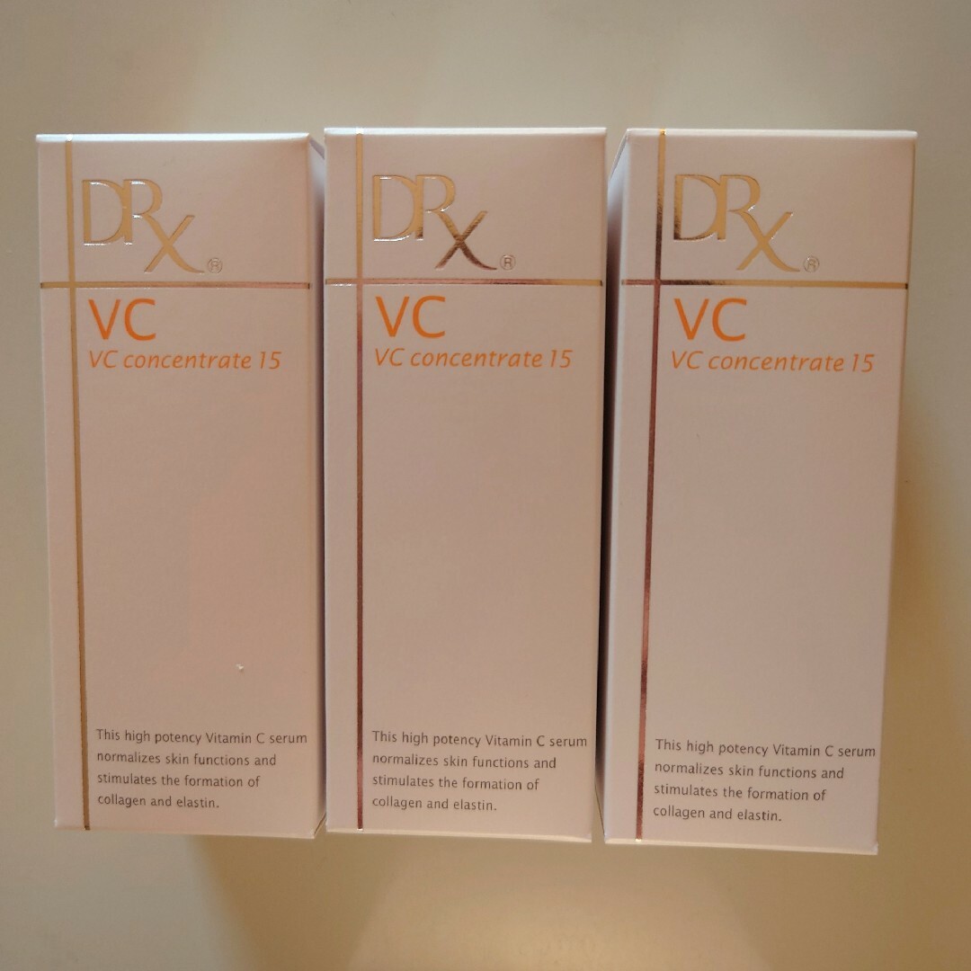 ロート製薬(ロートセイヤク)のDRX VCコンセントレート15b(12ml)3本セット コスメ/美容のスキンケア/基礎化粧品(美容液)の商品写真