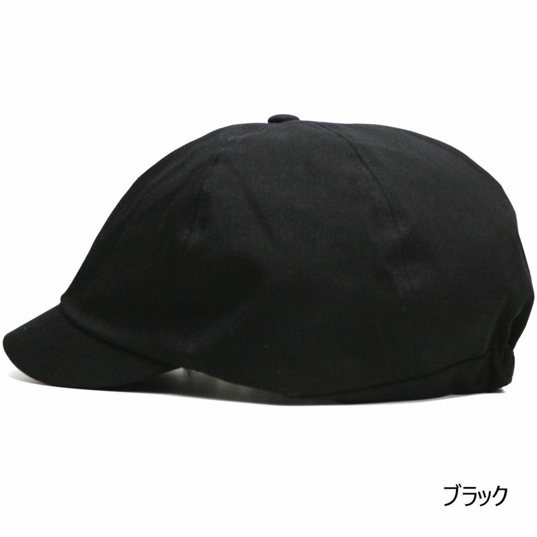 帽子 大きいサイズ メンズ ハンチング キャスケット タイプⅡ ブラック メンズの帽子(ハンチング/ベレー帽)の商品写真