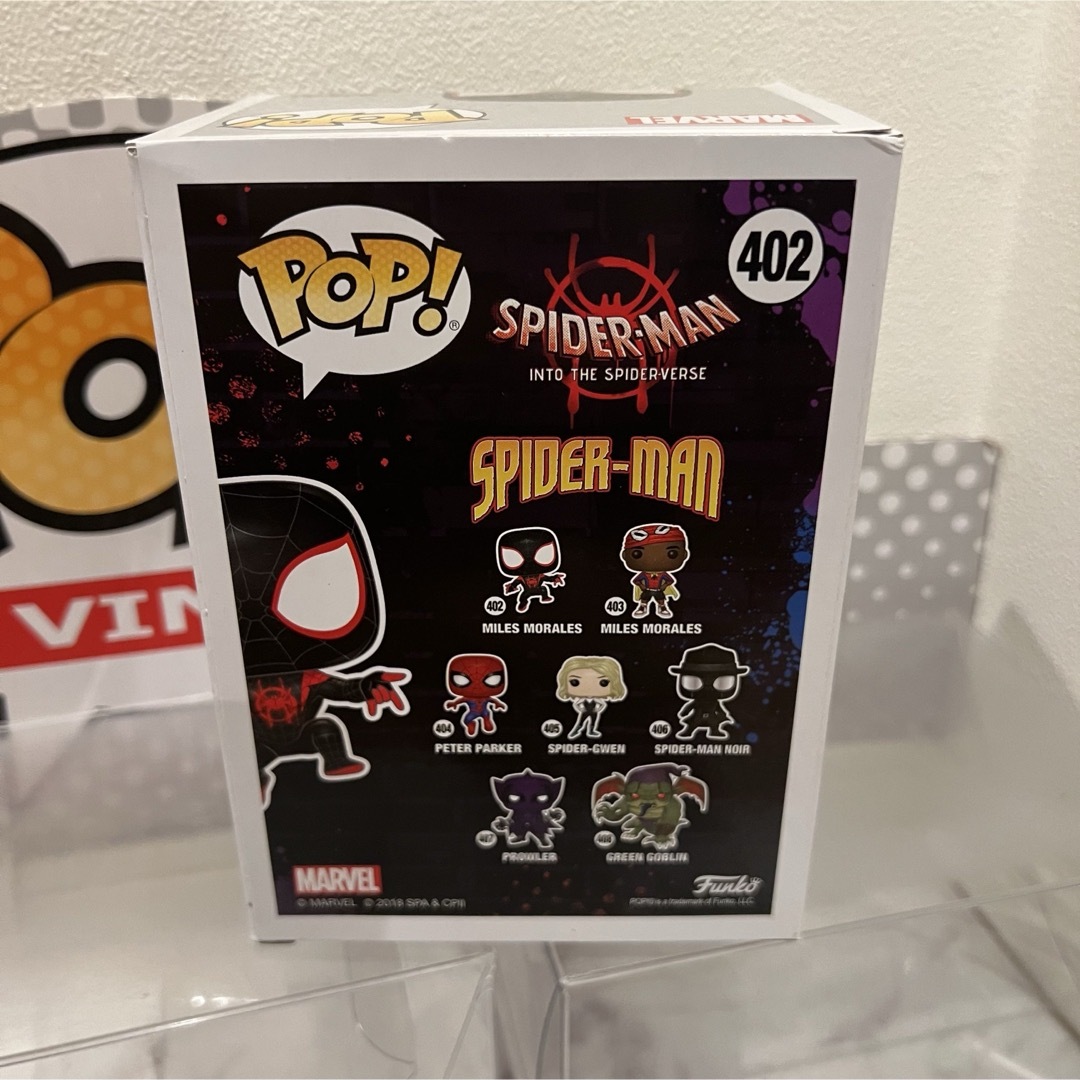 MARVEL(マーベル)の廃盤レアFUNKO POP! スパイダーマン：スパイダーバース　マイルス エンタメ/ホビーのフィギュア(アメコミ)の商品写真