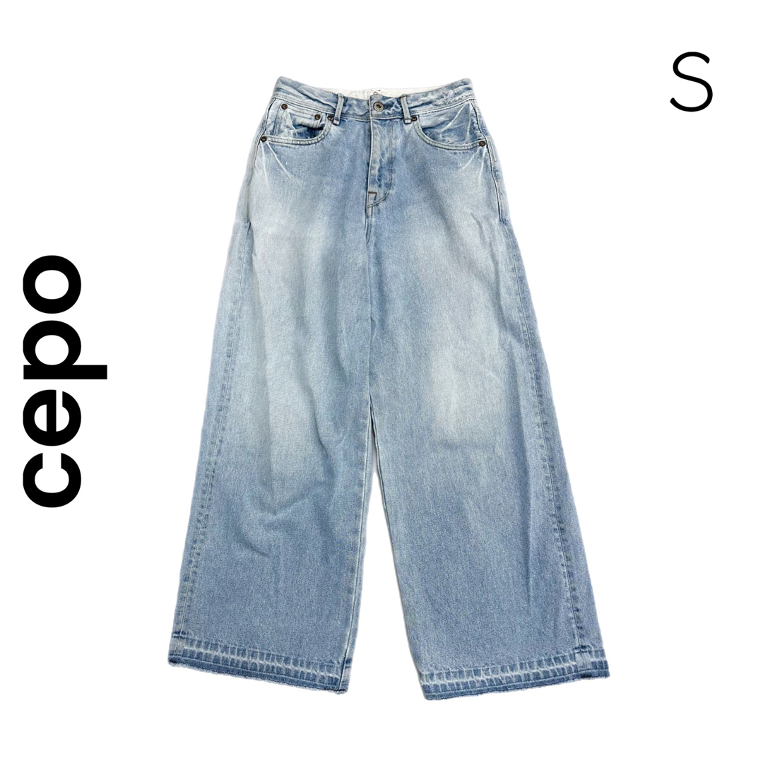 CEPO(セポ)の【cepo】セポ ワイドデニム デニム ジーンズ S レディースのパンツ(デニム/ジーンズ)の商品写真